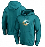 Men's Miami Dolphins Pro Line by Fanatics Branded Gradient Logo Pullover Hoodie Aqua FengYun,baseball caps,new era cap wholesale,wholesale hats